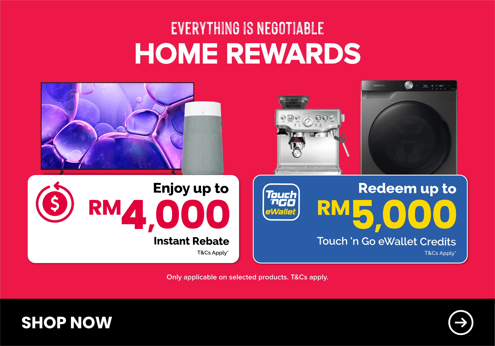 Harvey Norman Home Rewards Everything is Negotiable
