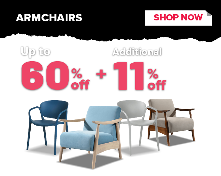 Armchairs Up to 60% OFF + Additional 11% OFF