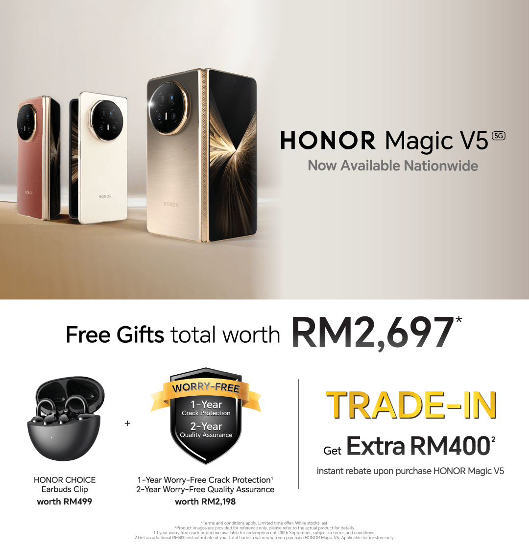 Honor Magic V5 Available now