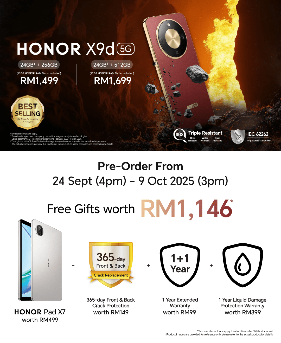 Honor X9d Pre-order