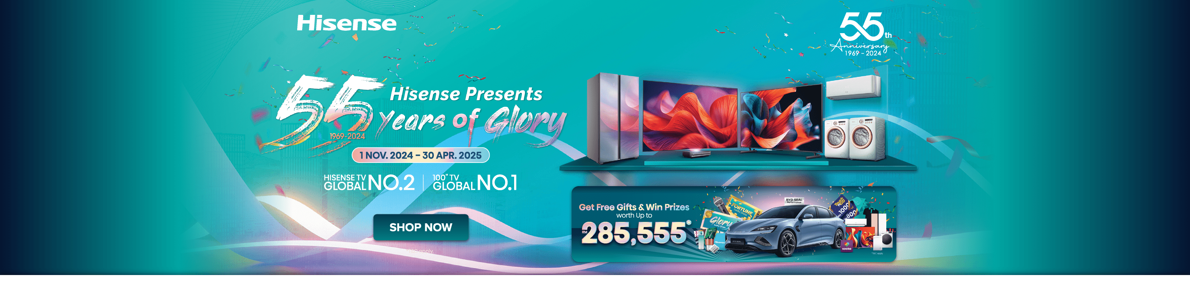 Hisense 55 Years of Glory