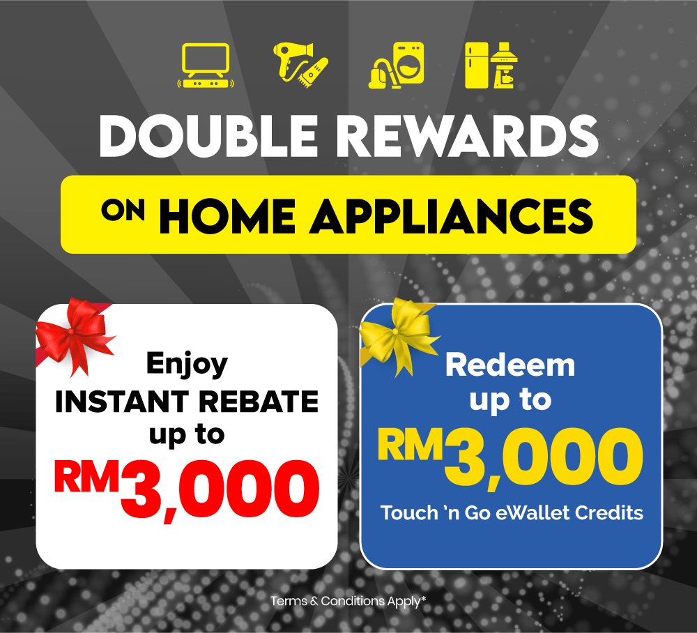 Double Rewards Home Appliances Home Expo Prices In-store Sale