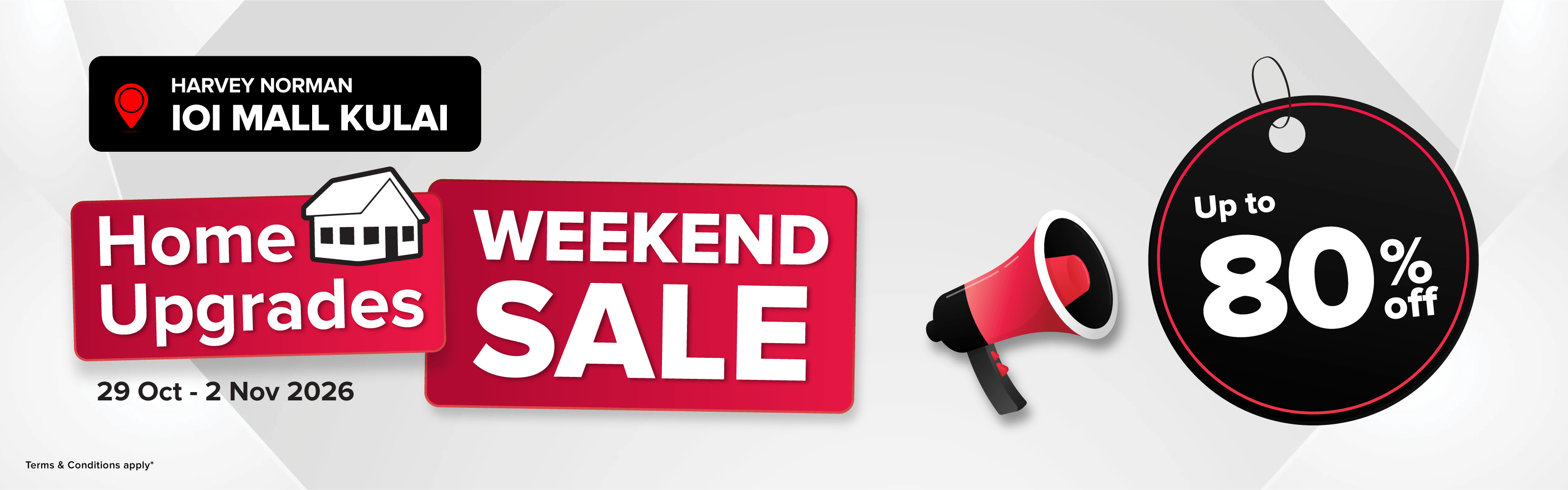 Harvey Norman IOI Mall Kulai Home Upgrades Weekend Sale