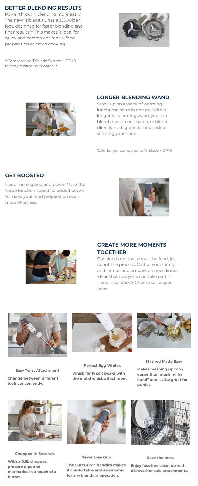 Kenwood Triblade XL Hand Blender (HBM40.306) Harvey Norman Malaysia