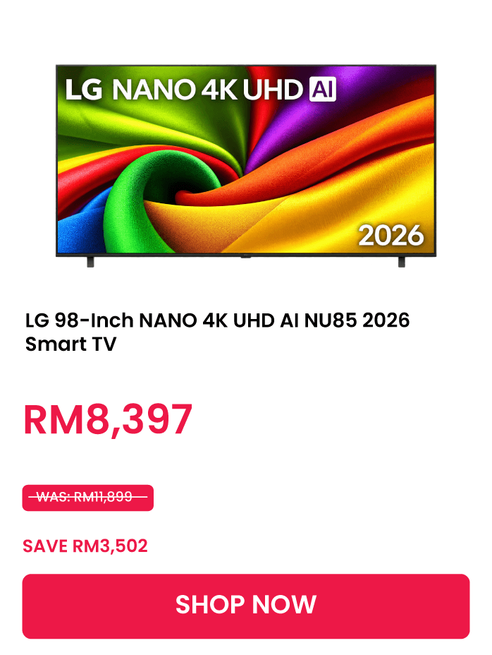 LG 98-inch Nano 4K UHD AI NU85