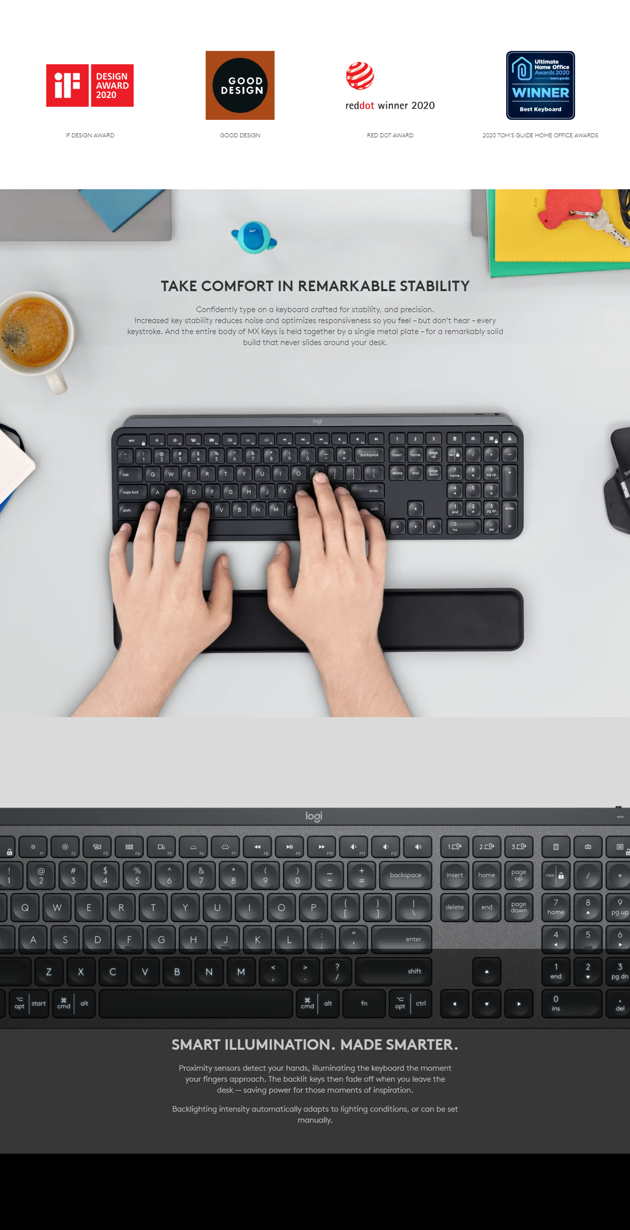 Logitech MX Keys Wireless Illuminated Keyboard for Mac Harvey Norman