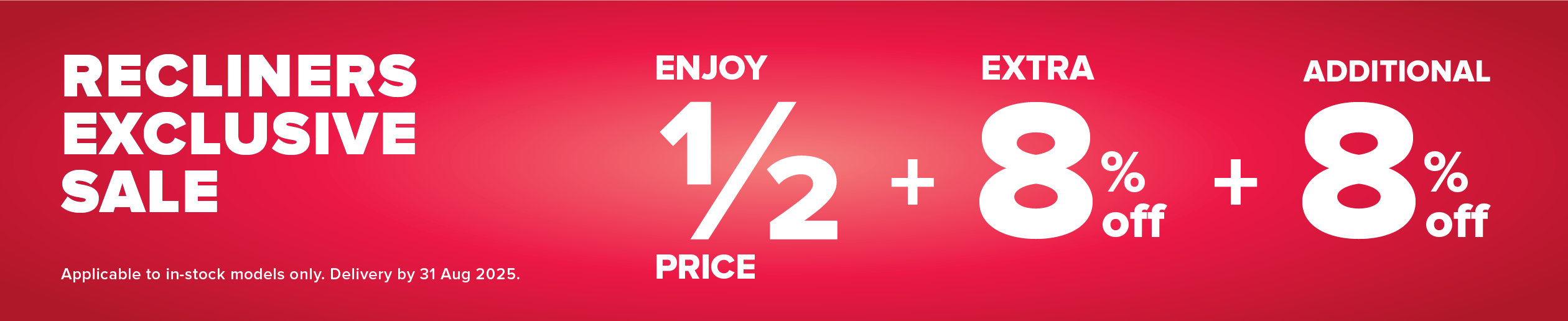 Recliners Exclusive Sale Lucky 8.8 Super Sale