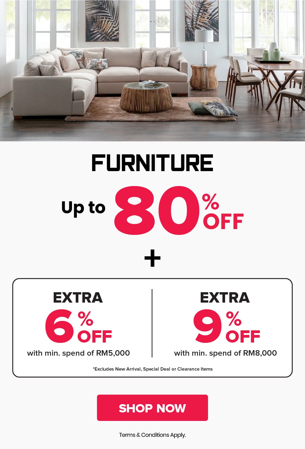 Furniture Massive Malaysia Day Sale