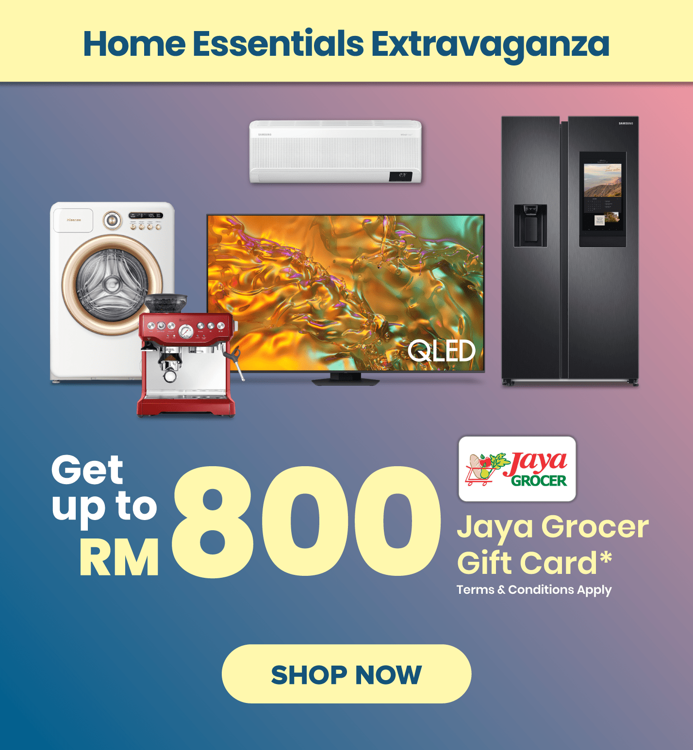 Get up to RM800 Jaya Grocer gift card Mega Ramadan Sale