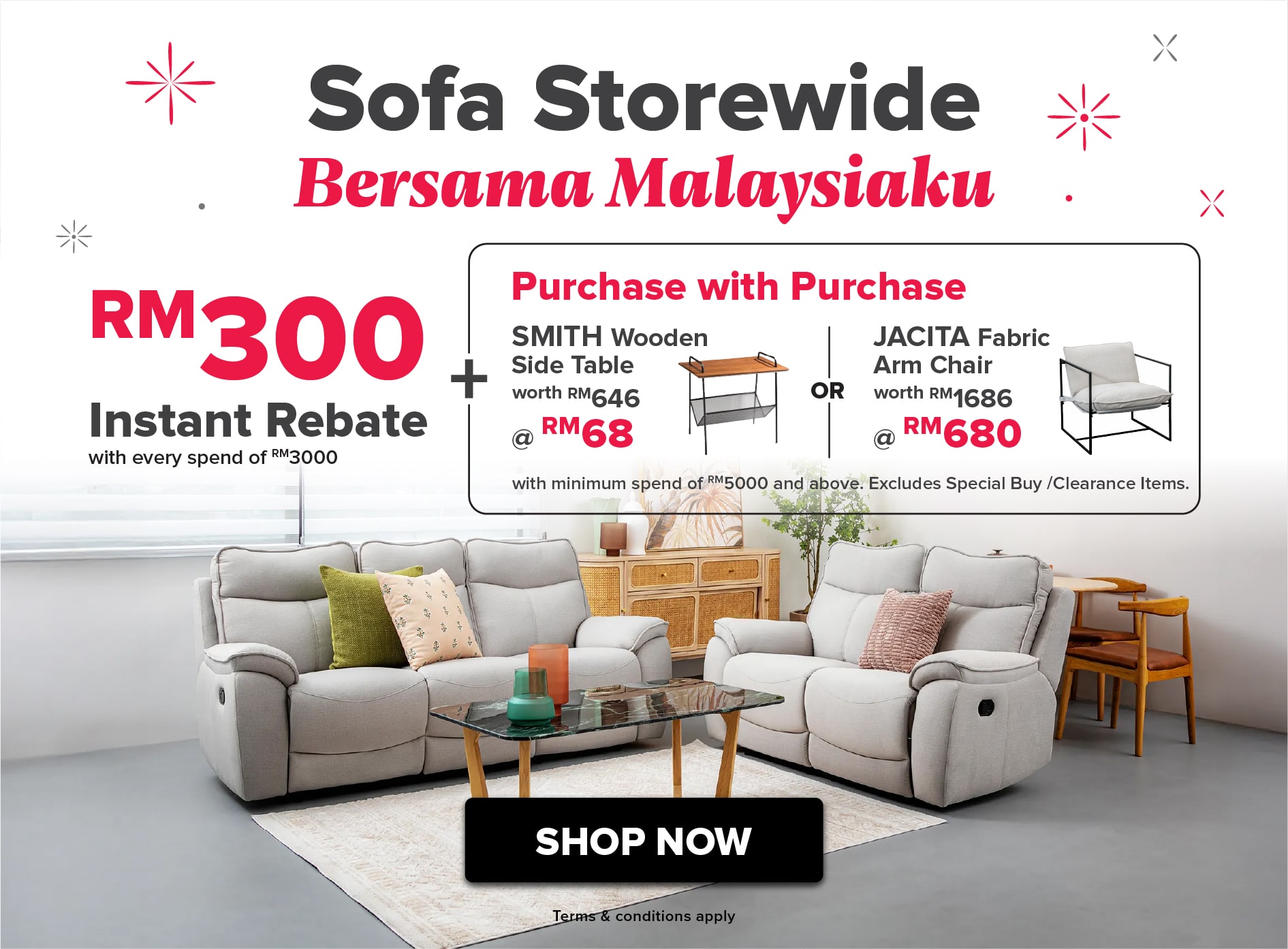 Sofa Storewide Deals Merdeka Mega Sale