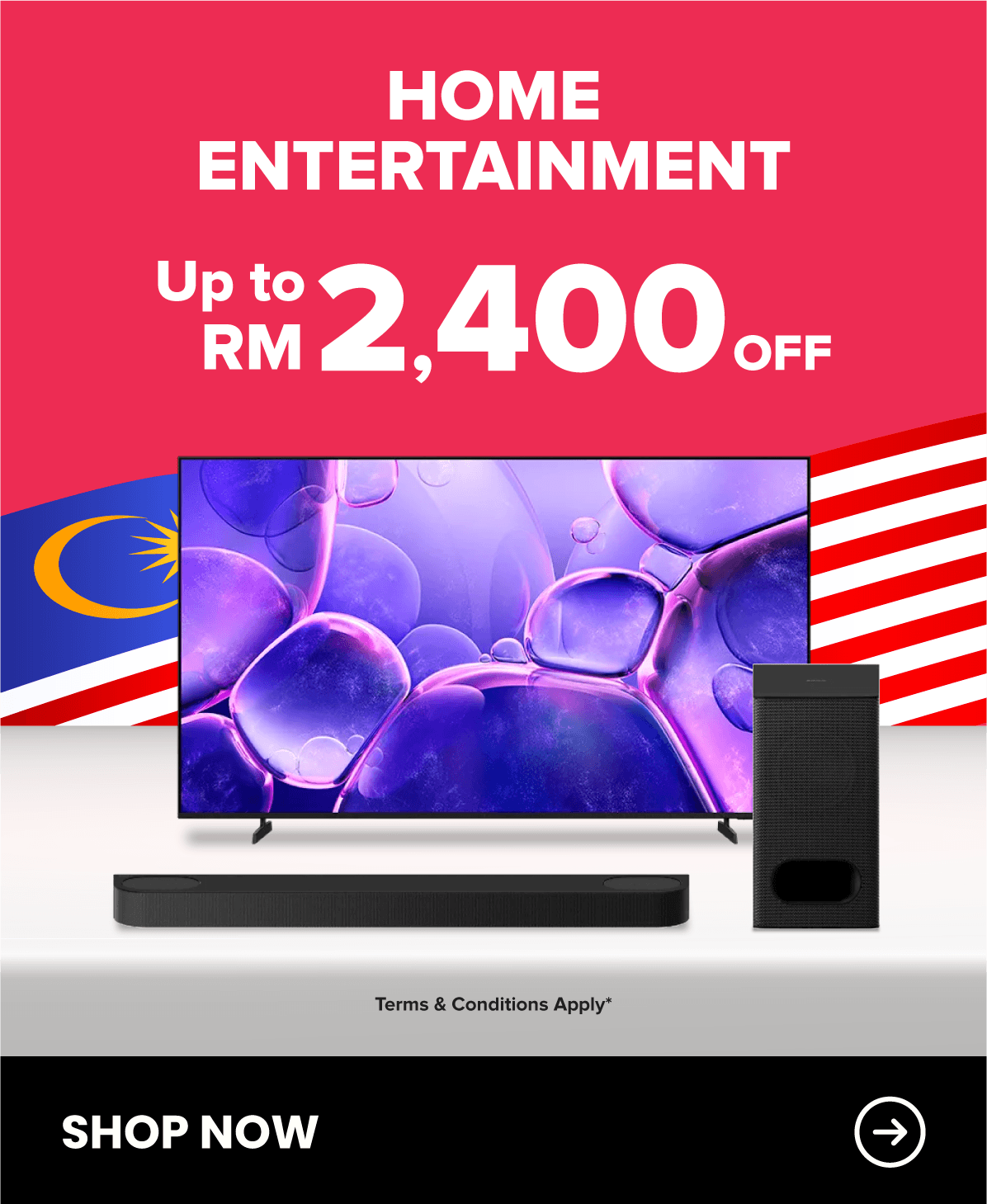 Harvey Norman Home Entertainment Merdeka Super Sale