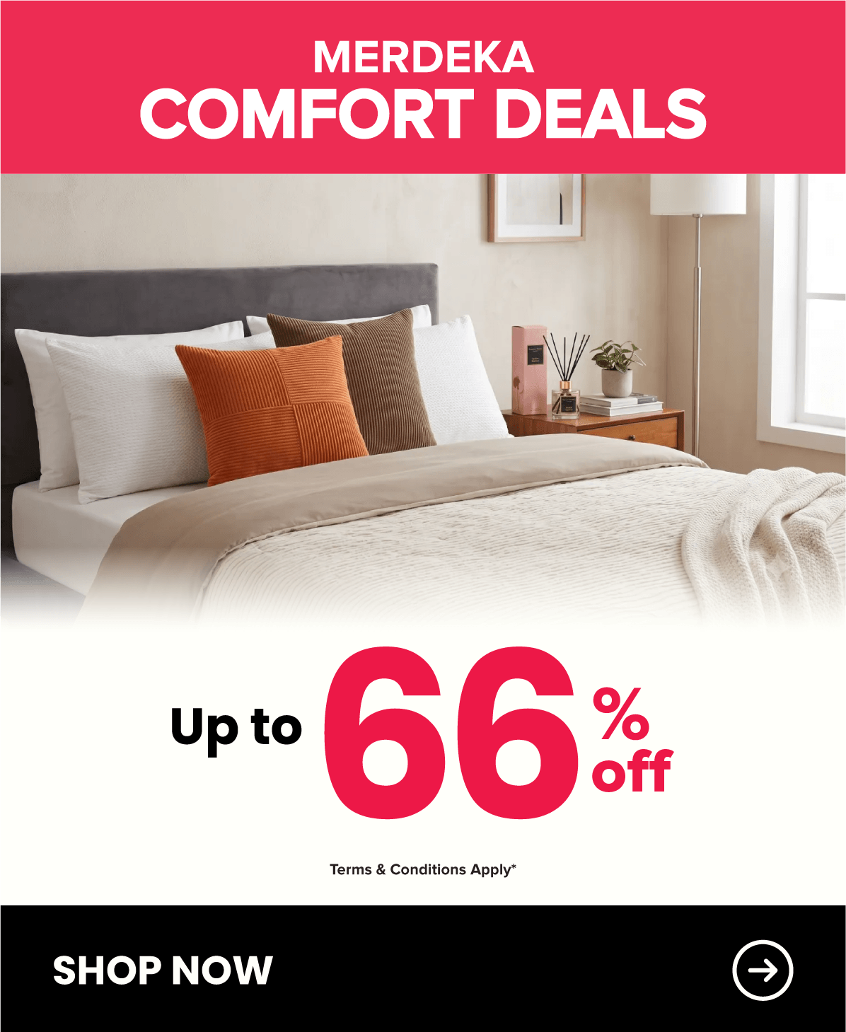 Harvey Norman Homeware Comfort Deals Merdeka Super Sale