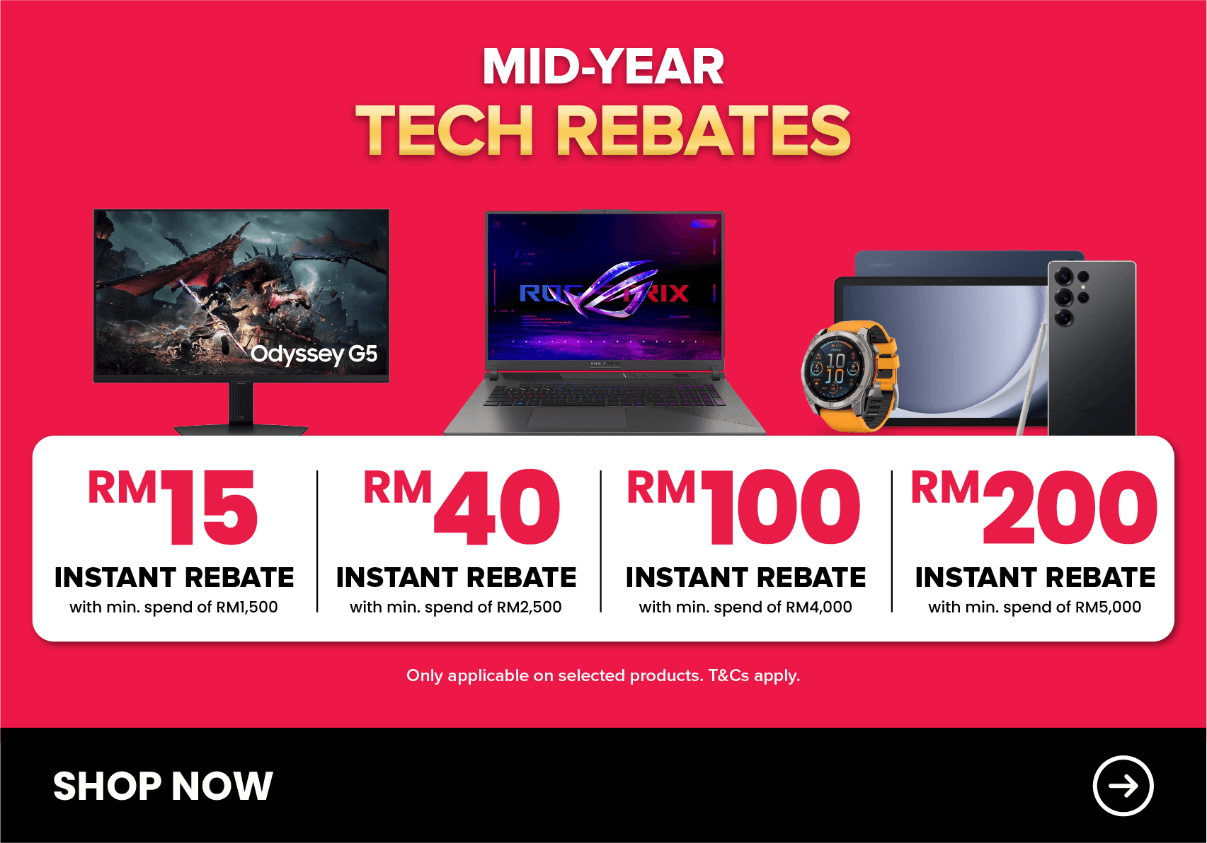 Harvey Norman Mid-Year Tech Rebates Mid Year Clearance