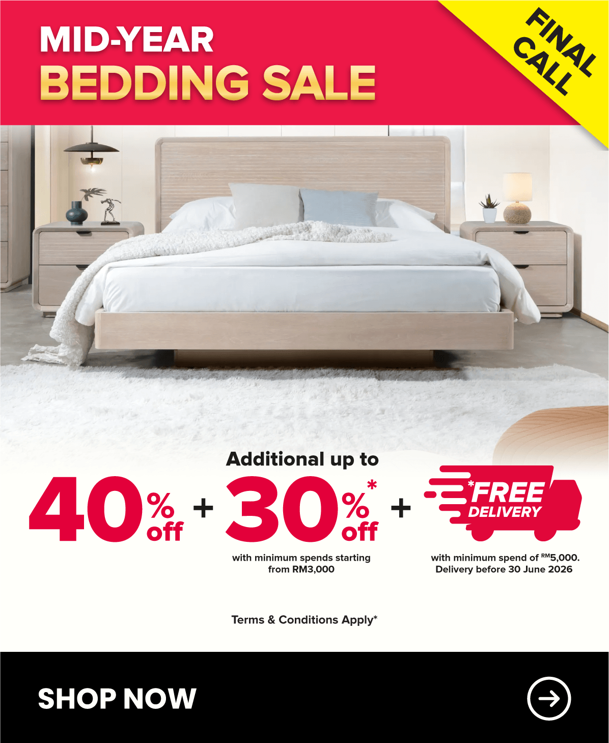 Harvey Norman Furniture Sale Mid-Year Clearance Final Call