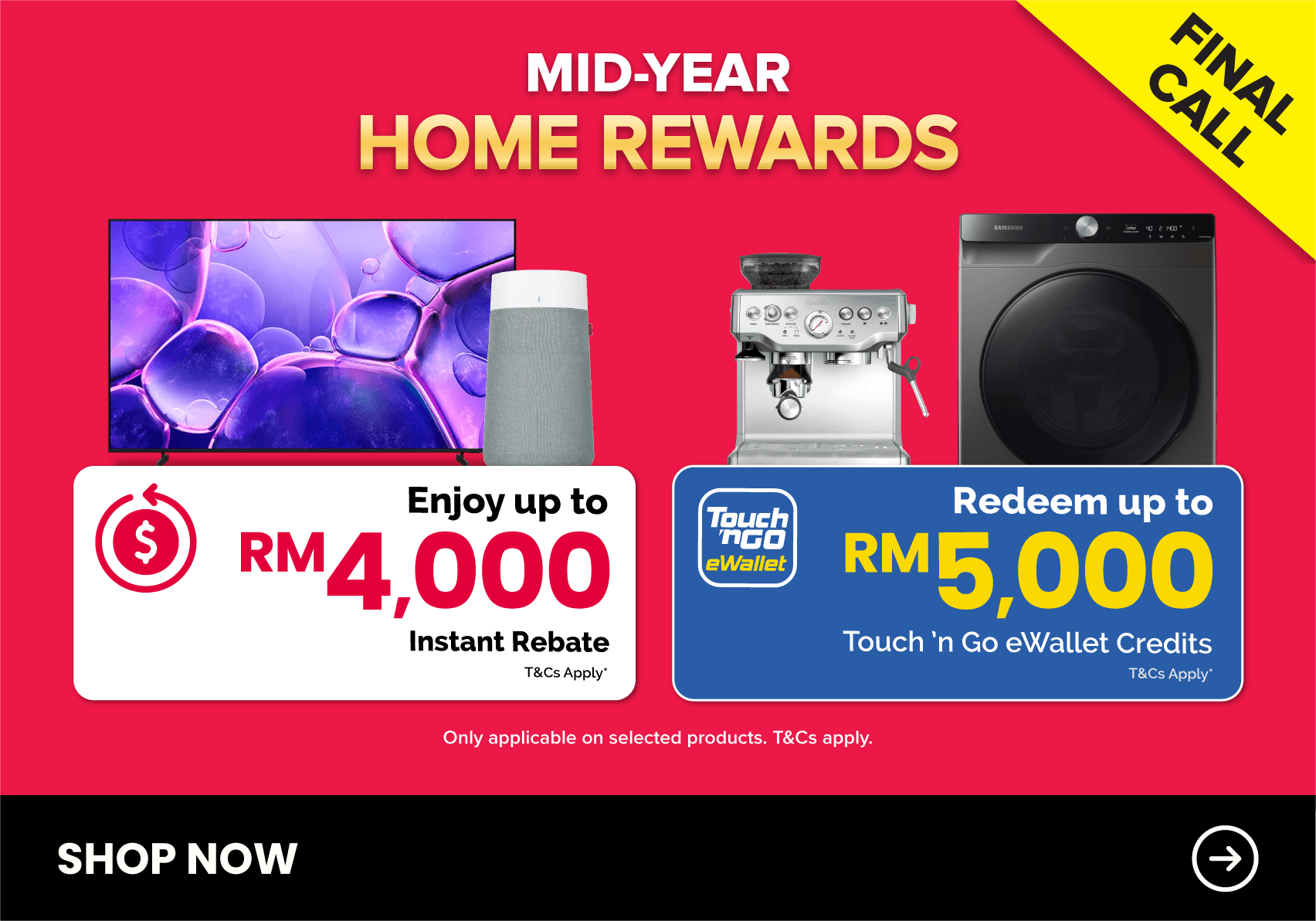 Harvey Norman Mid-Year Home Rewards Mid-Year Clearance Final Call