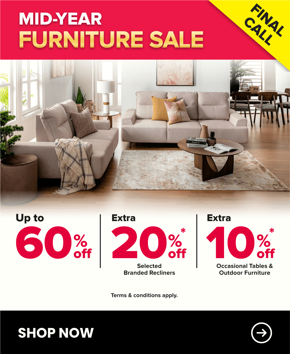 Harvey Norman Bedding Sale Mid-Year Clearance Final Call