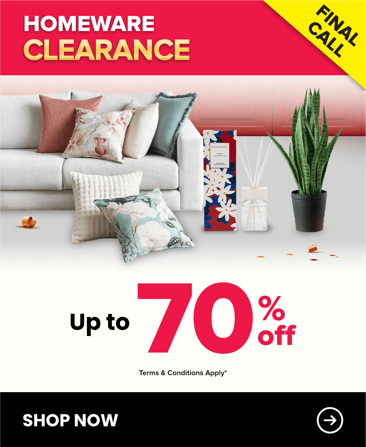 Harvey Norman Homeware Clearance Mid-Year Clearance Final Call