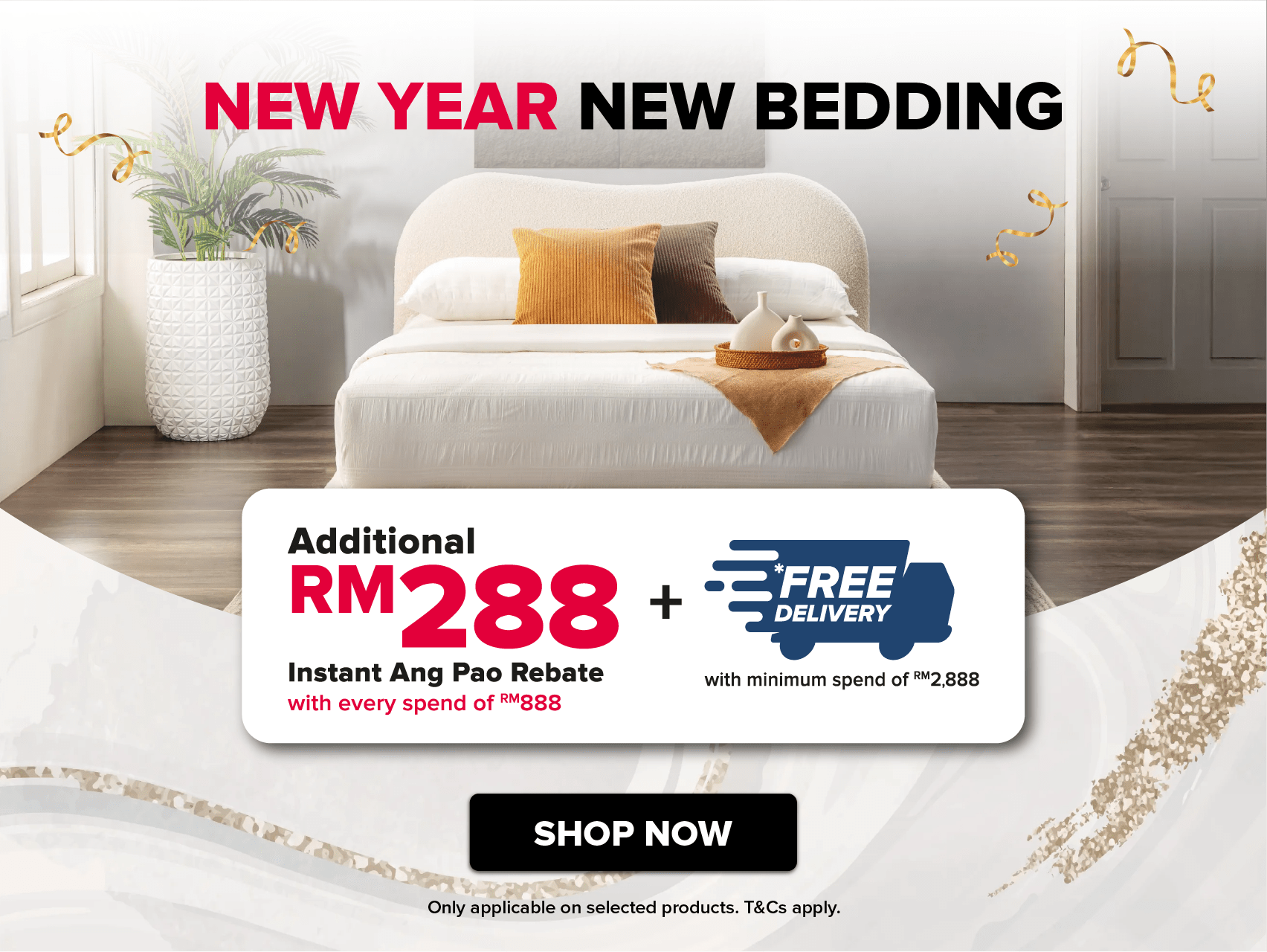 Harvey Norman Merry Bedding Sale New Year Happy Sale