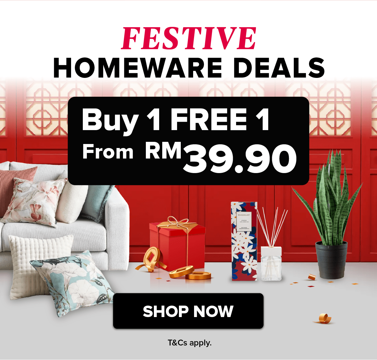 Harvey Norman Homeware New Year Happy Sale