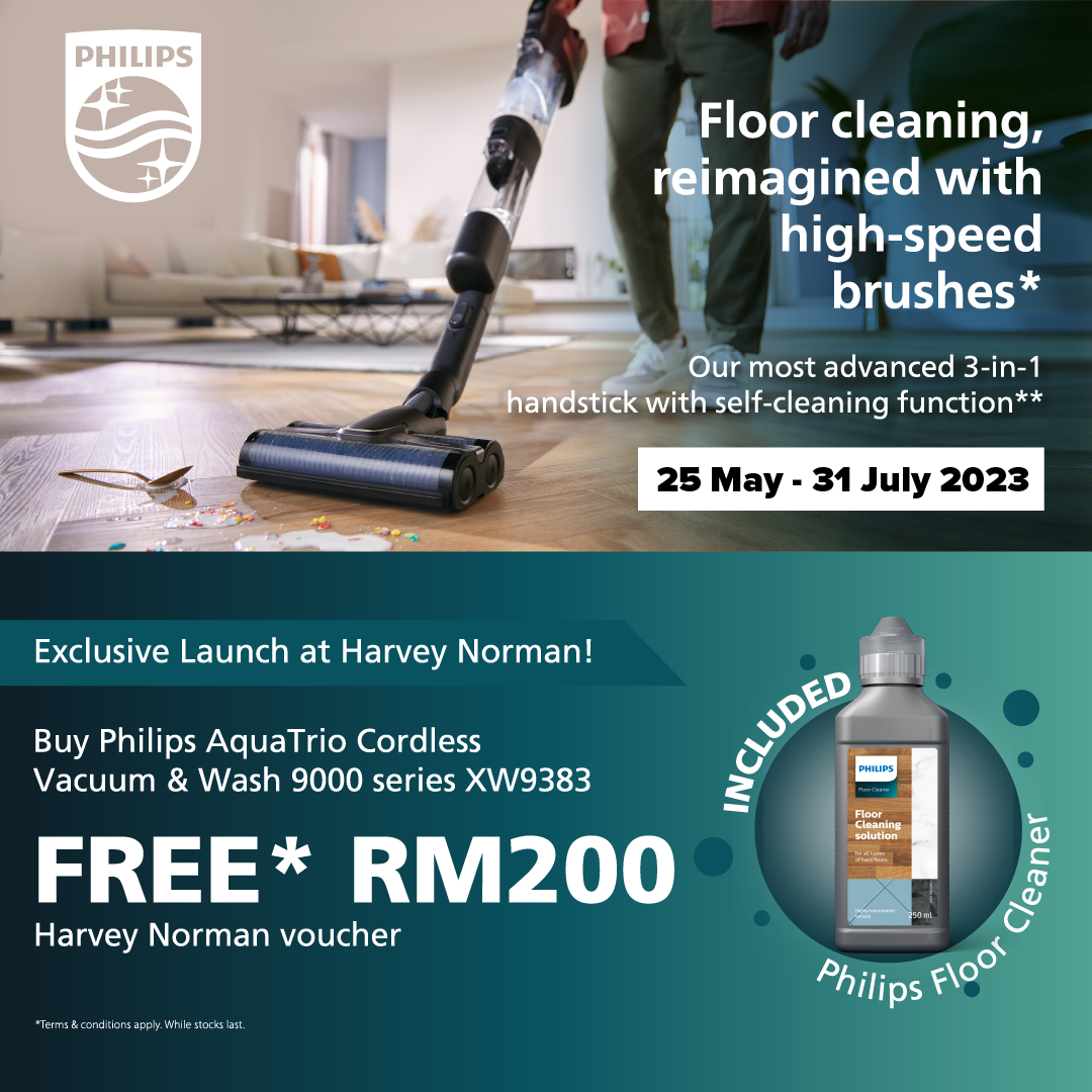 Philips Vacuum Stick (Exclusive Launch Promo) Harvey Norman Malaysia