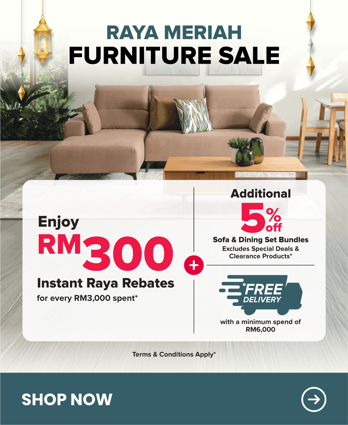 Harvey Norman Furniture Sale Riang Raya Sale