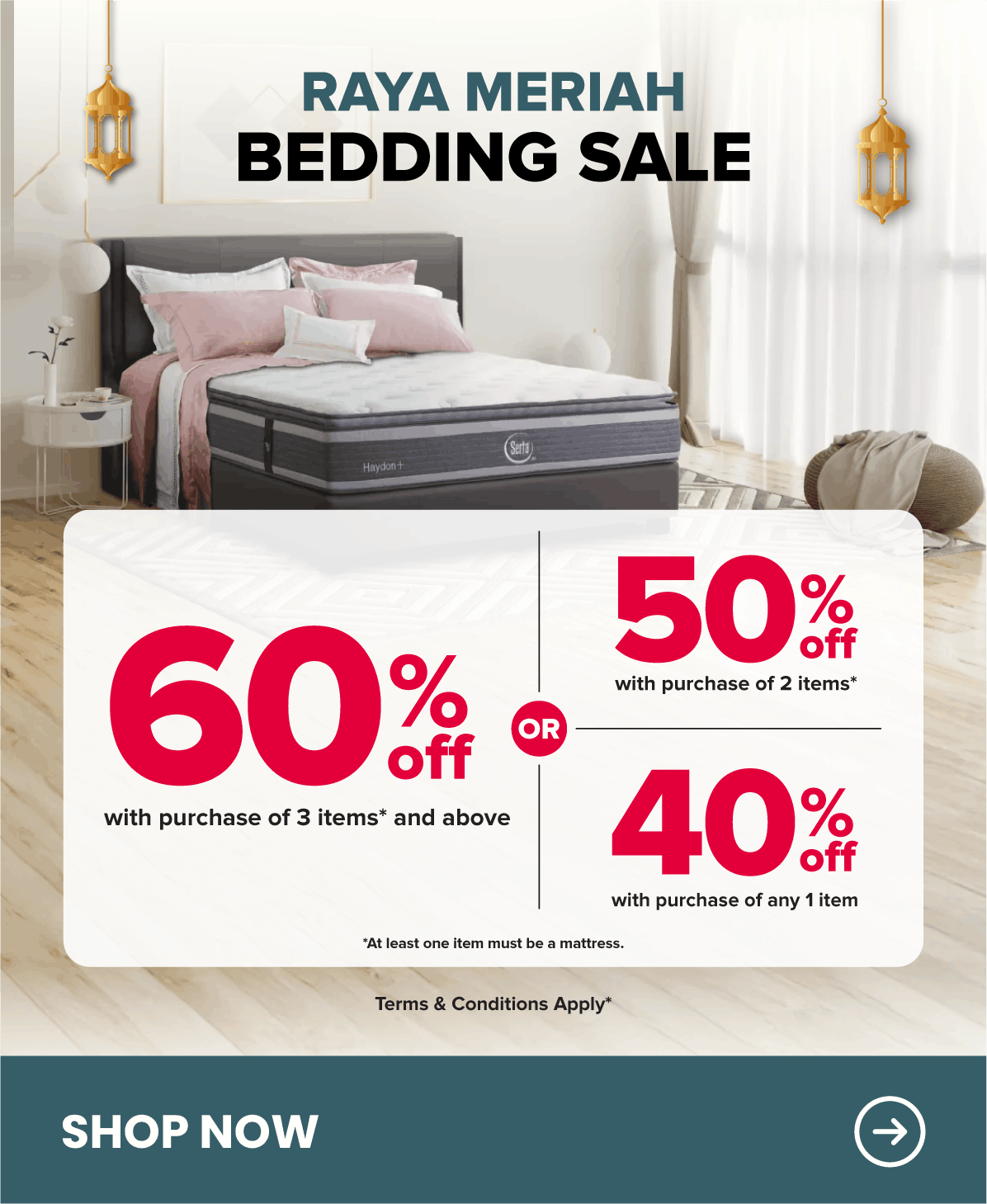Harvey Norman Bedding Sale Riang Raya Sale