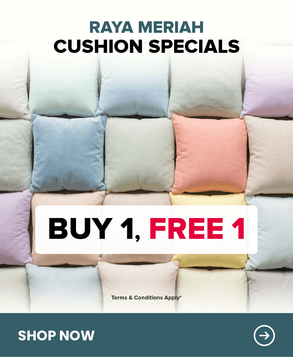 Harvey Norman Homeware Buy 1 Free 1 Riang Raya Sale