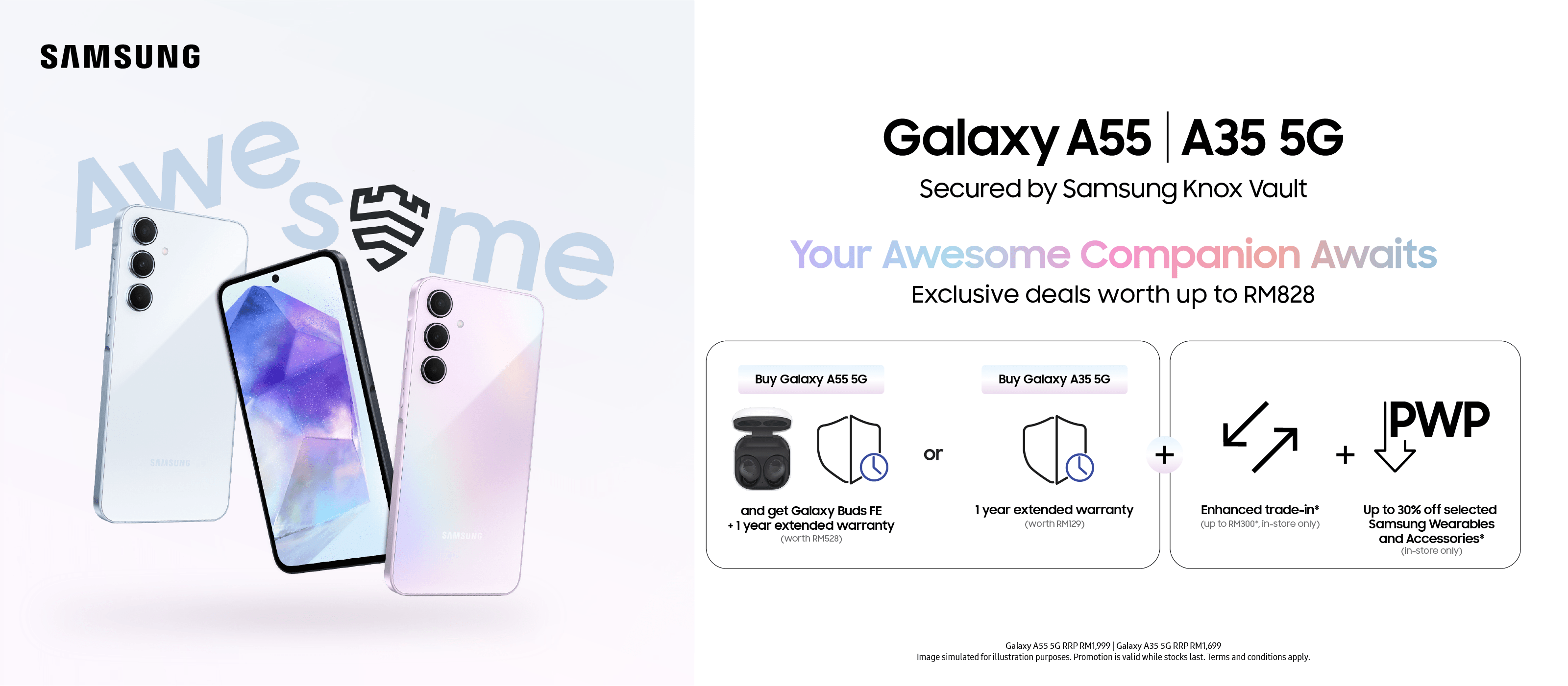 Samsung Galaxy A55 and A35 Promotion Harvey Norman Malaysia