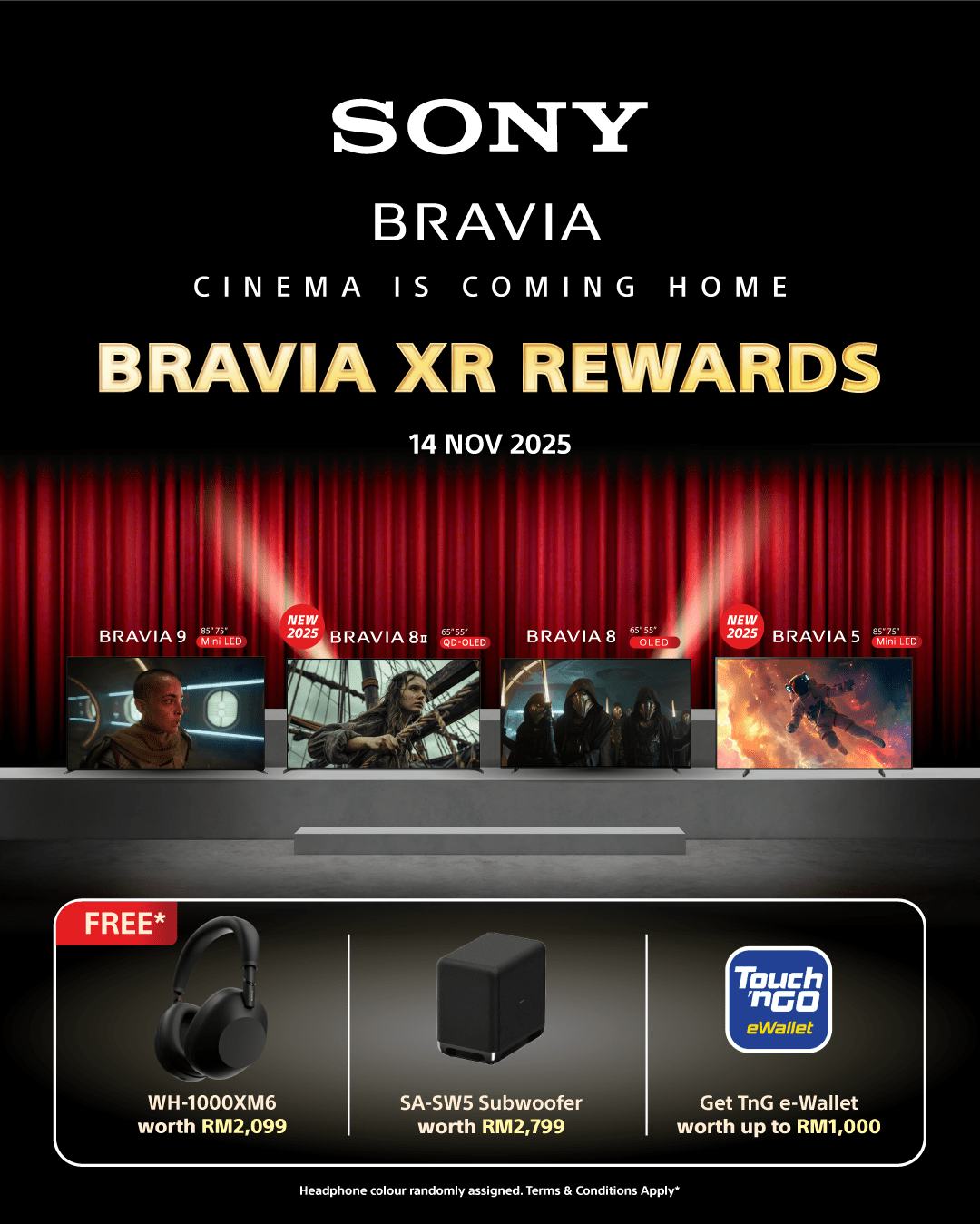 Sony Bravia XR Rewards 2025