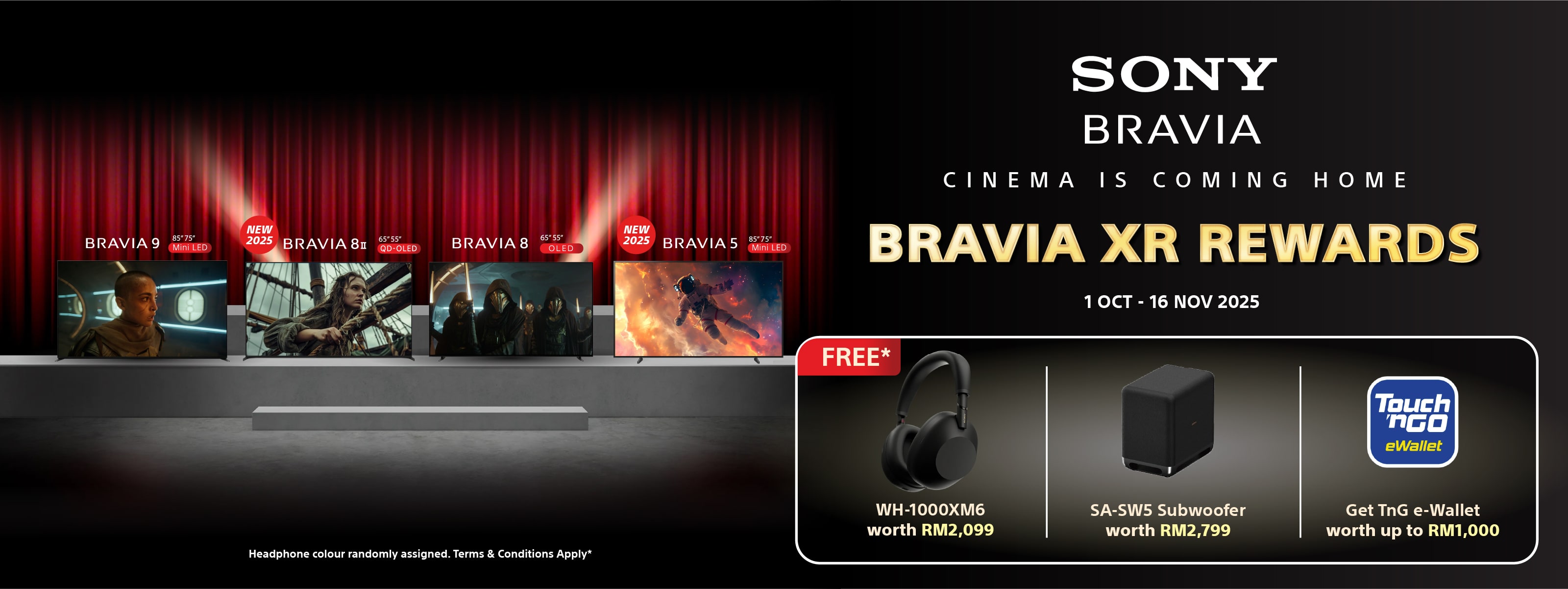 Sony Bravia XR Rewards 2025