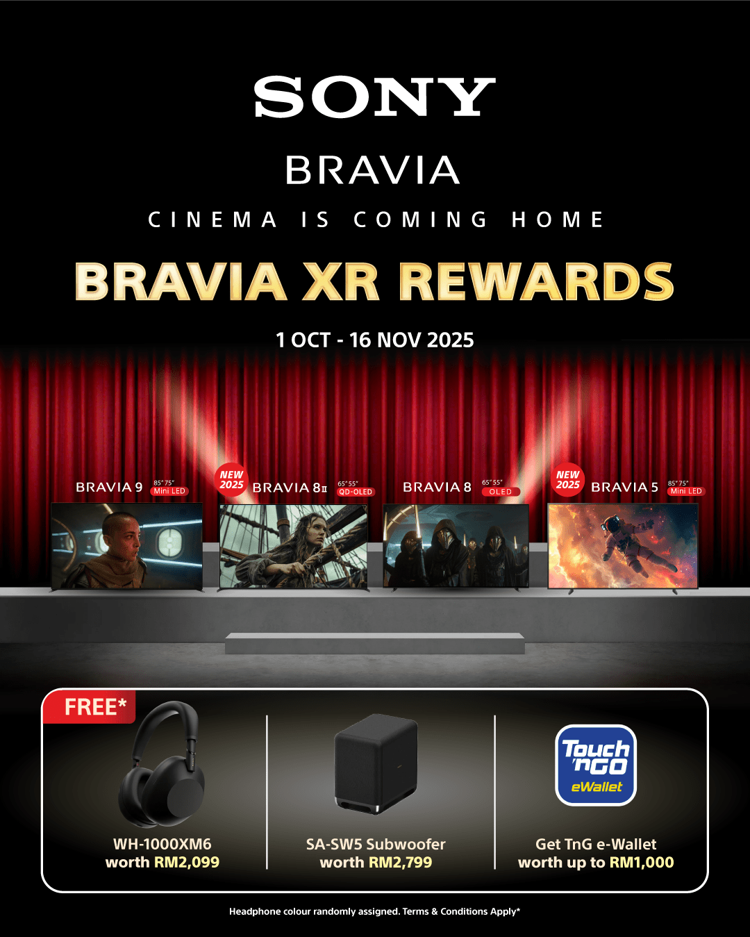 Sony Bravia XR Rewards 2025