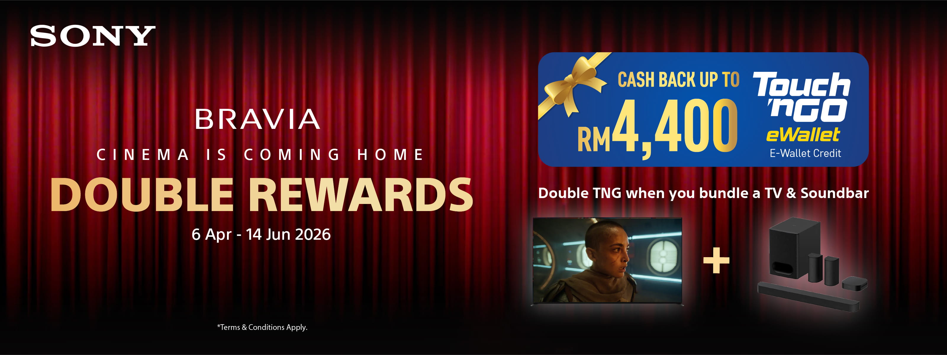 Harvey Norman Sony Bravia Double Rewards 2026