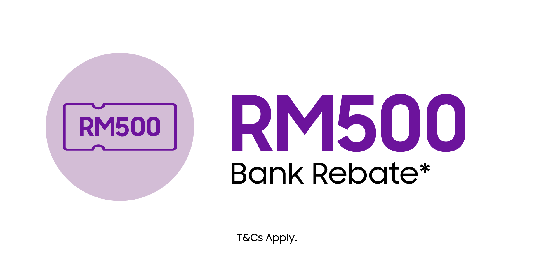 Bank Rebate RM500