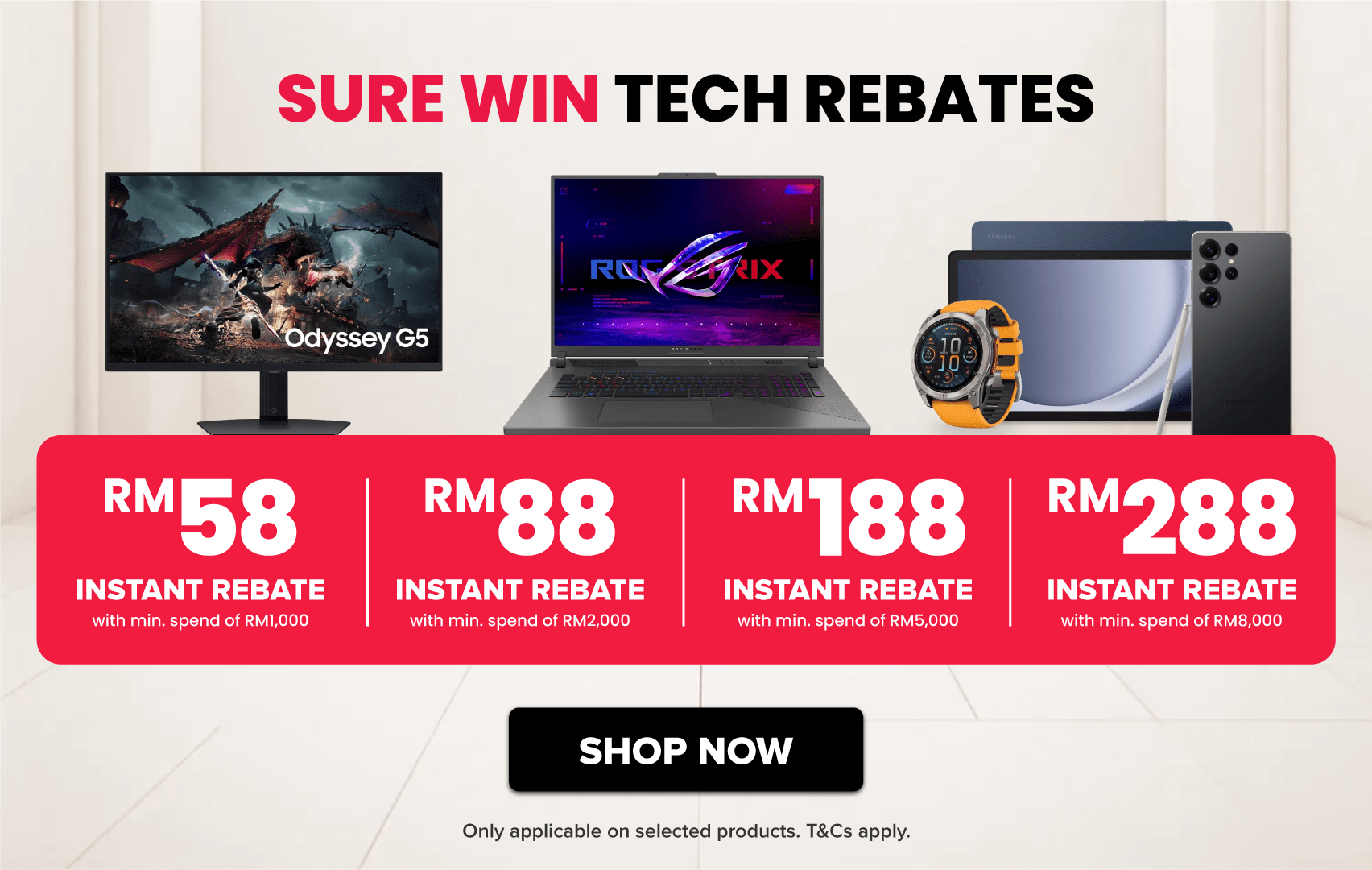 Harvey Norman Christmas Tech Rebate Sure Win CNY Sale
