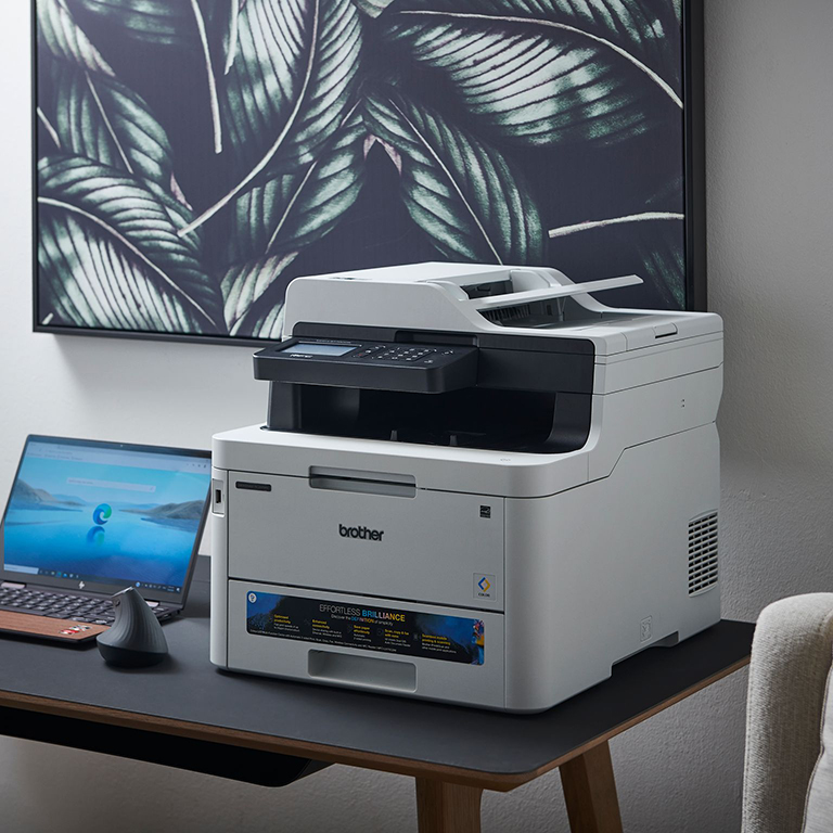  laser printer on a desk