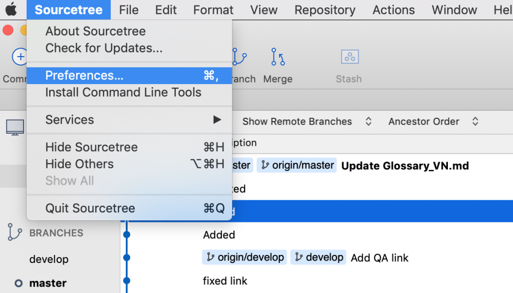Using external Diff in Sourcetree | (日本語) 株式会社ブリスウェル ベトナム