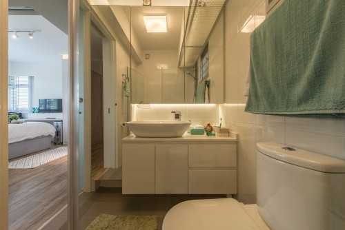 Eclectic Bathroom at Design & Build: New HDB @ Sumang Link (Eclectic)