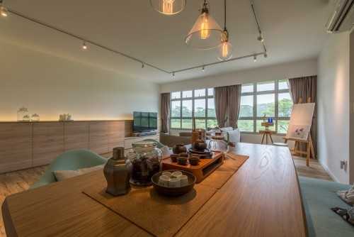 Eclectic Dining Room at Design & Build: New HDB @ Sumang Link (Eclectic)