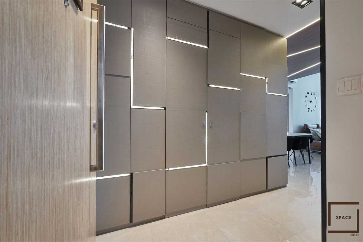 Industrial Entryway with Small Storage and Doors