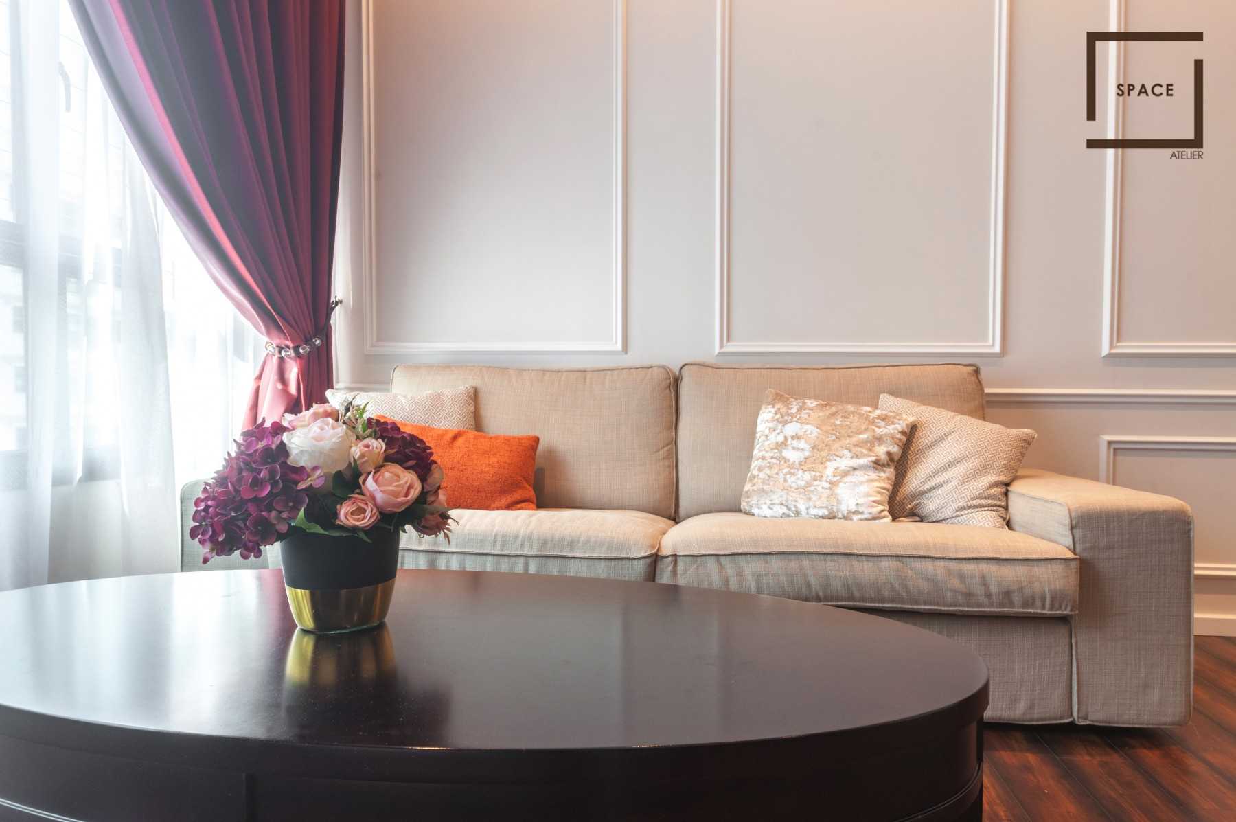 Modern Living Room with TV Console and Sofa