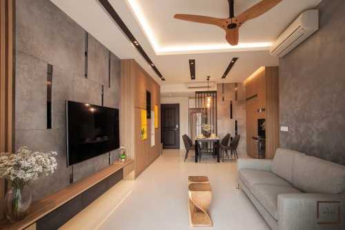 Contemporary Living Room at Maison Condo