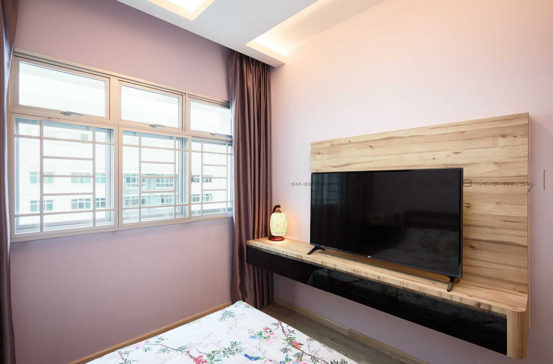 Contemporary Bedroom with Wardrobe and Built-in Bed