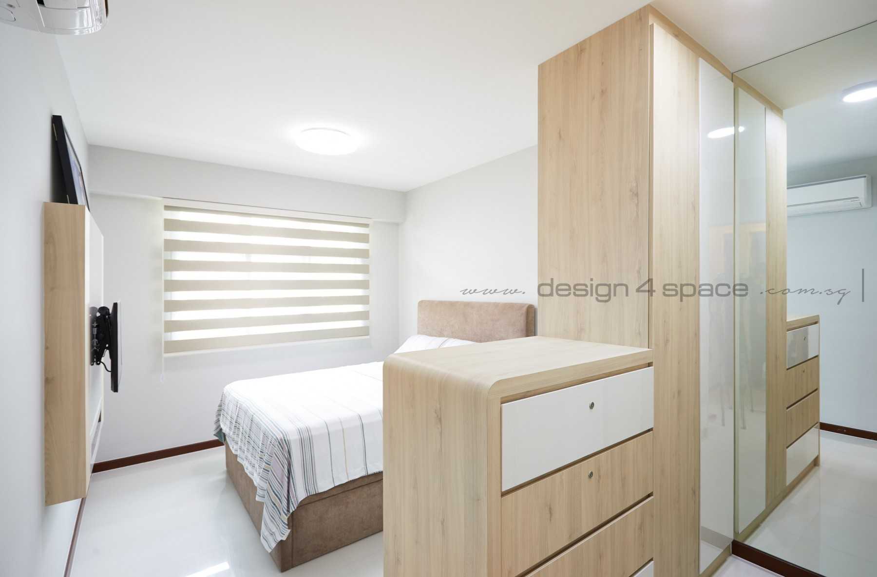Contemporary Bedroom with Vinyl Flooring and Wood Flooring