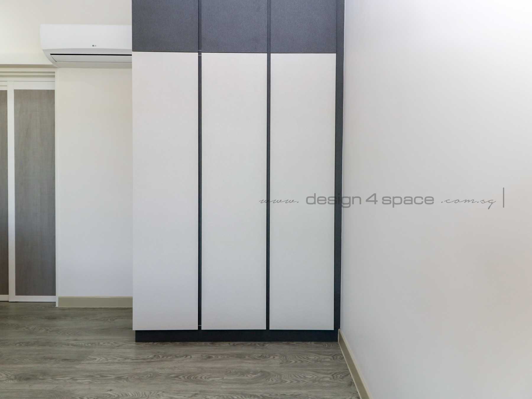 Contemporary Bedroom with Drop Light and Wardrobe