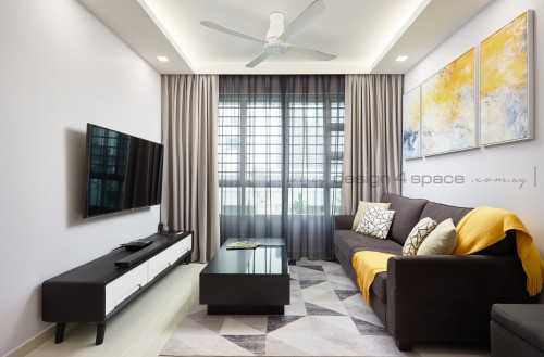 Scandinavian Living Room at Bukit Merah | Telok Blangah Parcview
