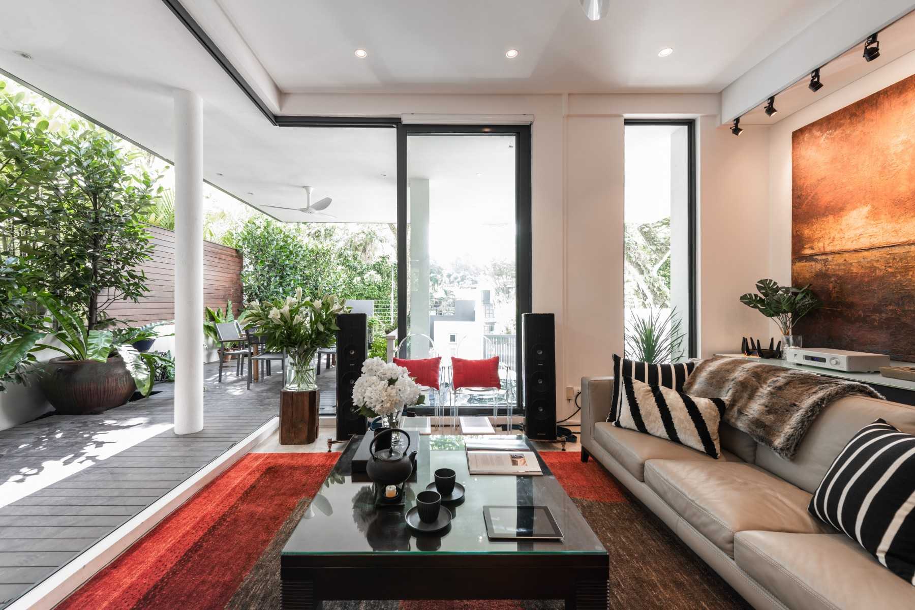 Scandinavian Living Room with Sofa and Coffee Table