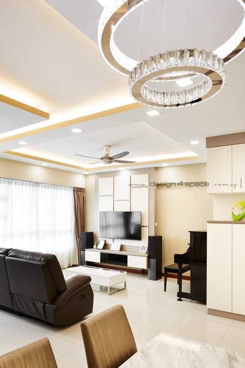 Modern Living Room at Woodlands | TreeTrail III