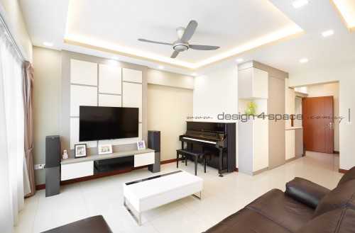 Modern Living Room at Woodlands | TreeTrail III