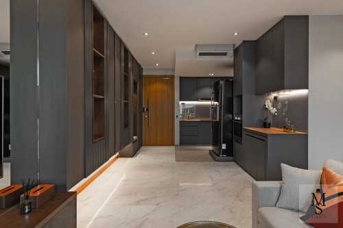 Modern Entryway at Waterfront Key