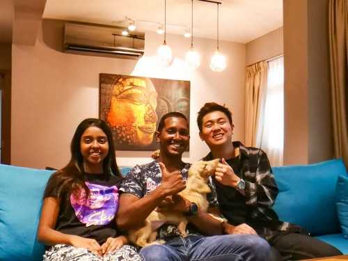 Transitional Living Room at 293A Bukit batok Street 21